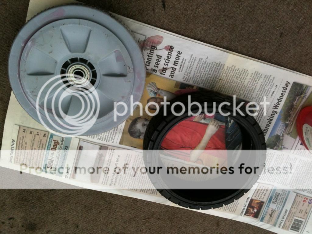 Changing Honda tires...